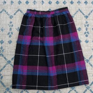 Vintage Plaid Skirt